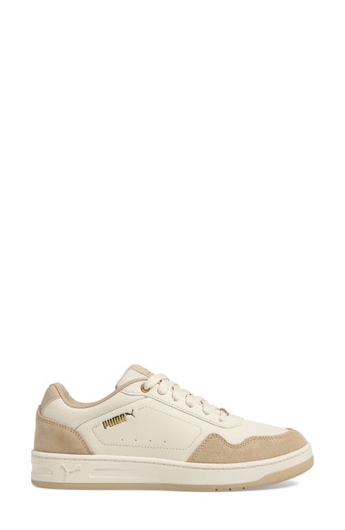 Puma Court Classy Sneaker In Alpine Snow-toasted Almond