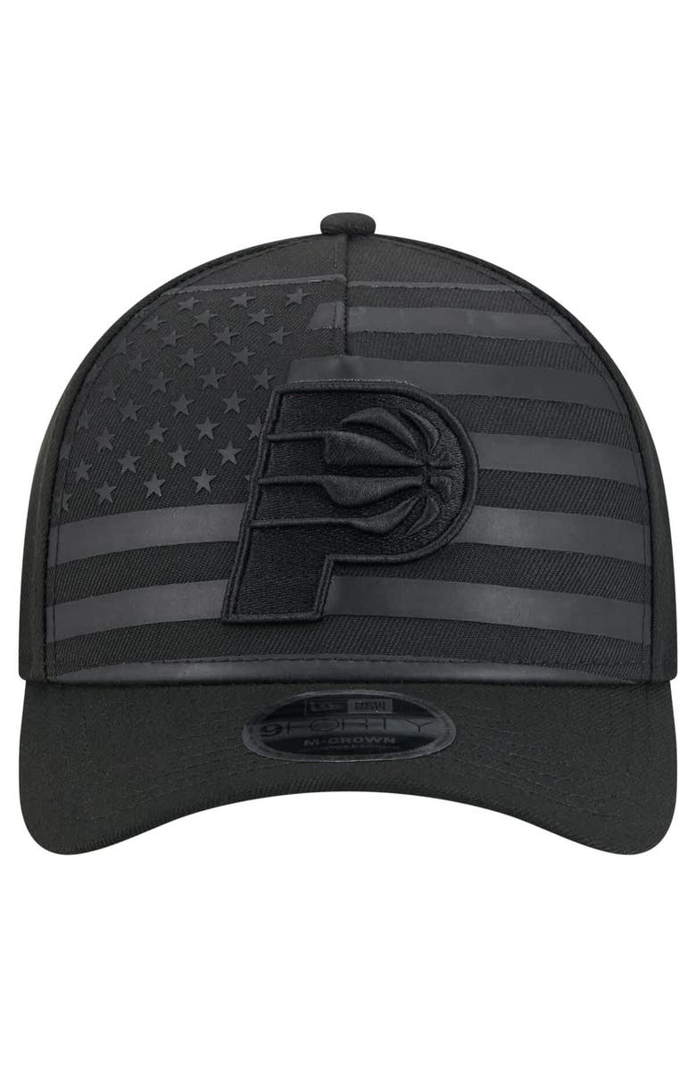 New Era Men's New Era  Black Indiana Pacers Game Day Flag A-Frame 9FORTY Adjustable Hat, Alternate, color, 