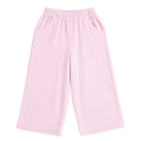 Stripe Terry Wide Leg Pant (Toddler, Little Kid, Big Kid)