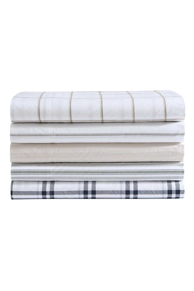 Penny 200-Thread Count Cotton Percale Sheet Set, Alternate, color, MEDIUM / DARK BROWN