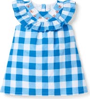 Janie and Jack Gingham Ruffle Dress