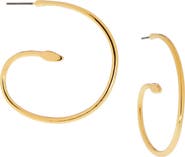 MARLYN SCHIFF Serena Snake Hoop Earrings