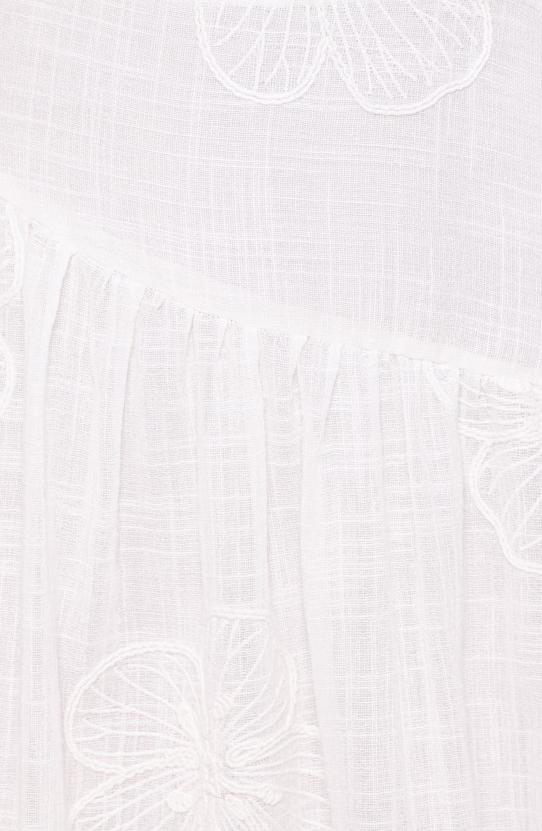 Petal & Pup Olivea Asymmetric Cutout Cotton Blend Midi Sundress, Alternate, color, 