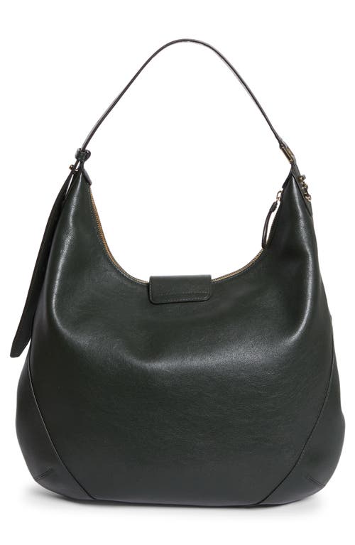 Jimmy Choo Medium Bar Hobo Leather Shoulder Bag In Green