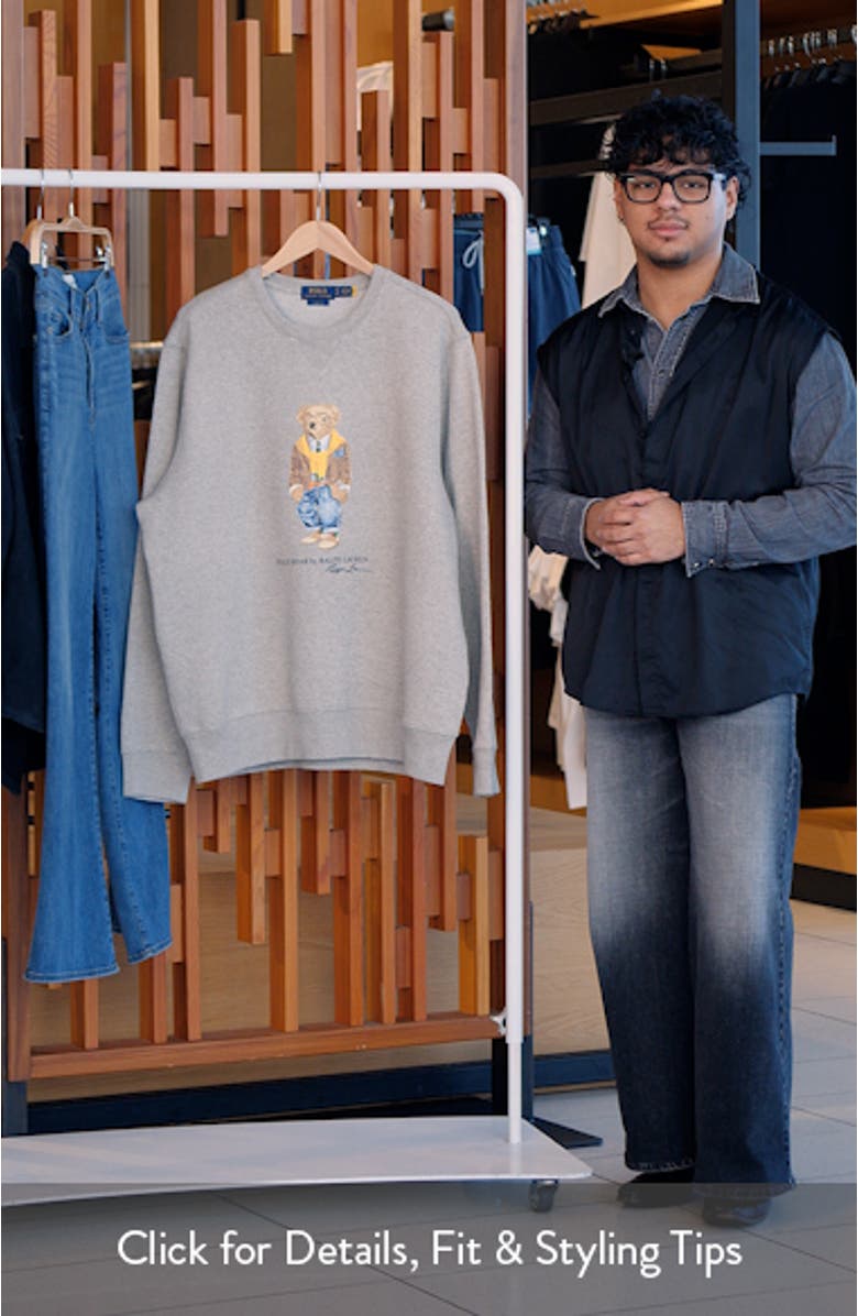 Polo Bear Graphic Sweatshirt, sales video thumbnail