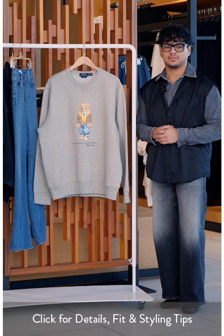 Polo Bear Graphic Sweatshirt video