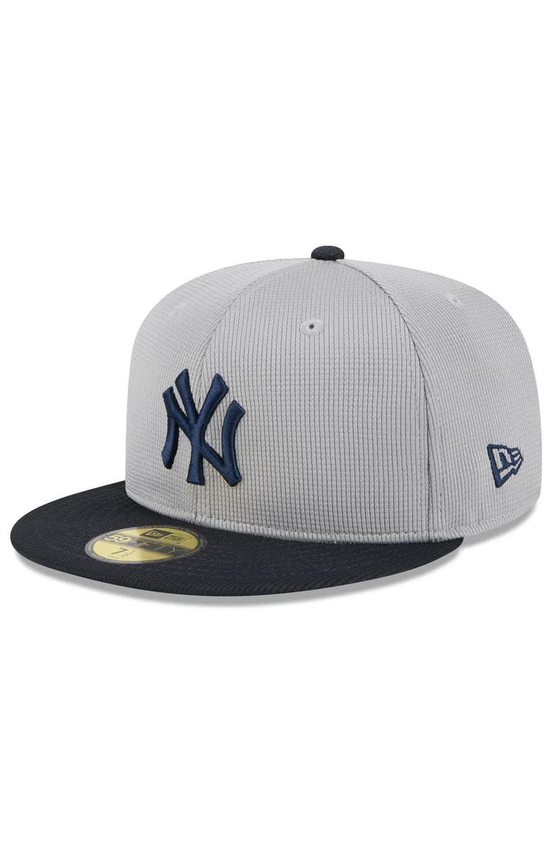 New Era Men's New Era  Gray/Navy New York Yankees 2025 Spring Training 59FIFTY Fitted Hat, Alternate, color, 