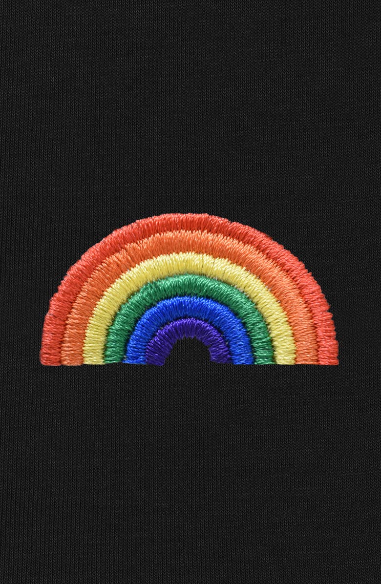 Dalix Rainbow Hoodie, Alternate, color, Black