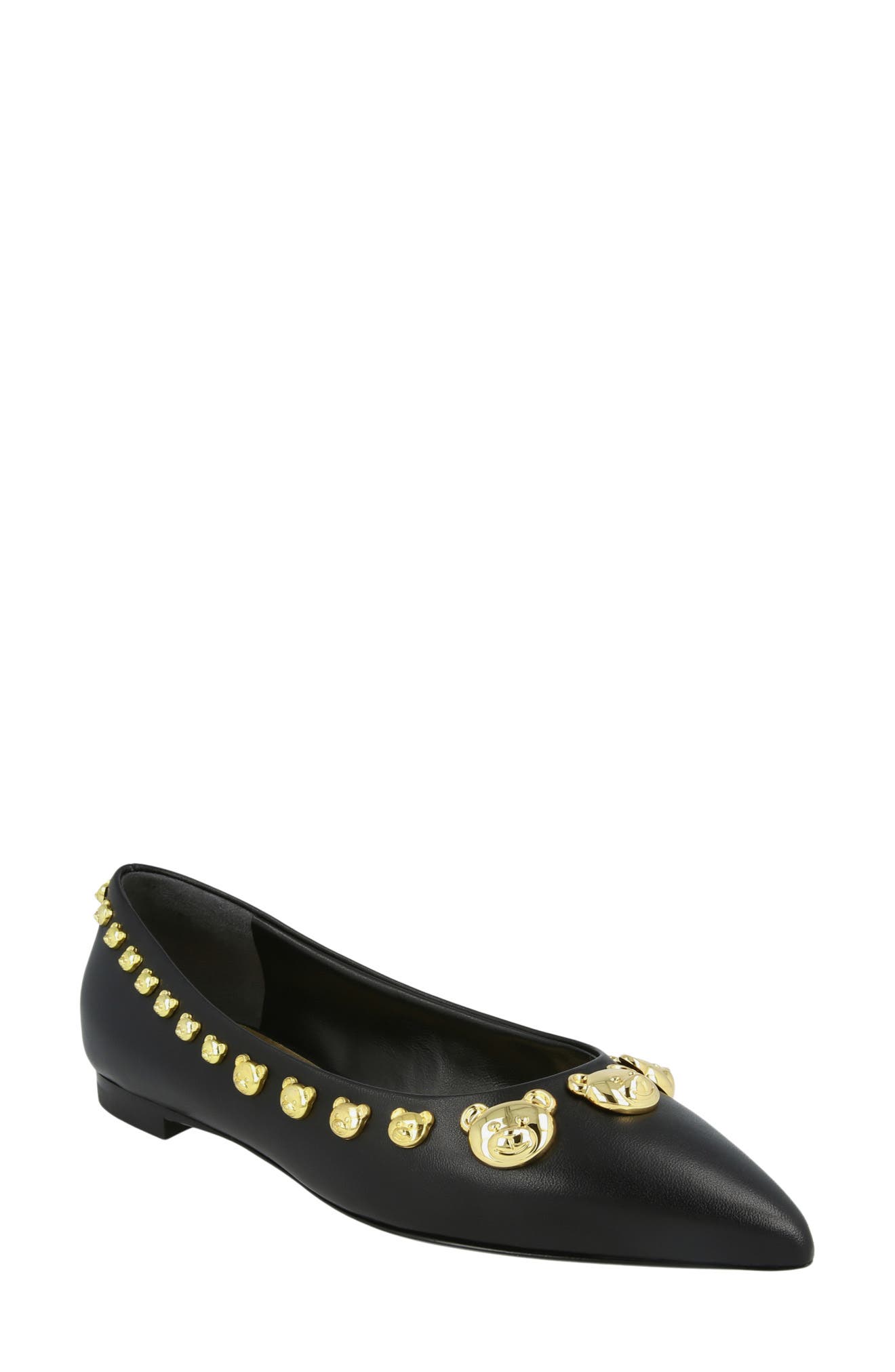 Moschino Teddy Bear Studded Flat