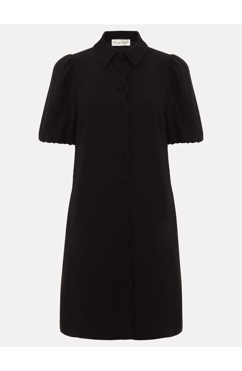 Phase Eight Candice Scallop Dress, Alternate, color, Black