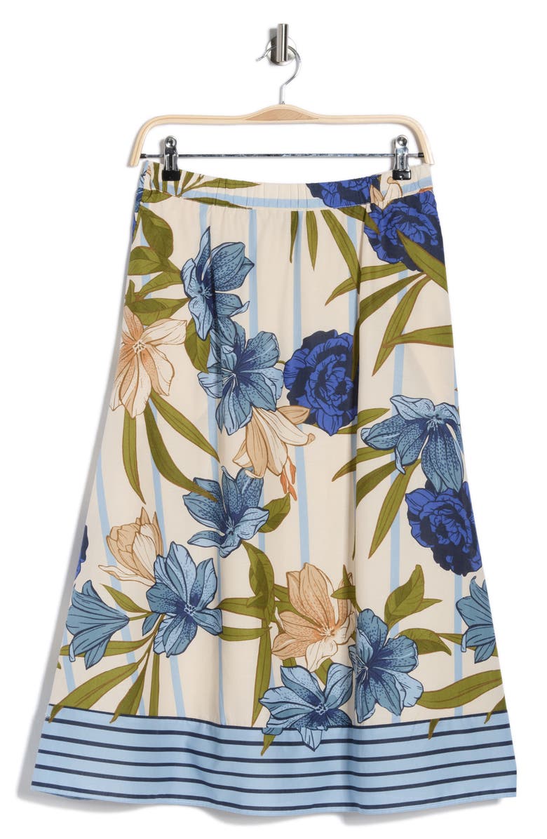 Halogen<sup>®</sup> Border Full Maxi Skirt, Main, color, Eggnog