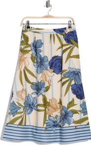 Halogen® Border Full Maxi Skirt