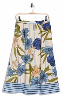 Halogen® Border Full Maxi Skirt