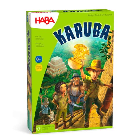 Karuba - Jungle Adventure Tile Placement Family Puzzle Game - Exciting Family Games & Kids Board Games ages 8-12 (Made in Germany)