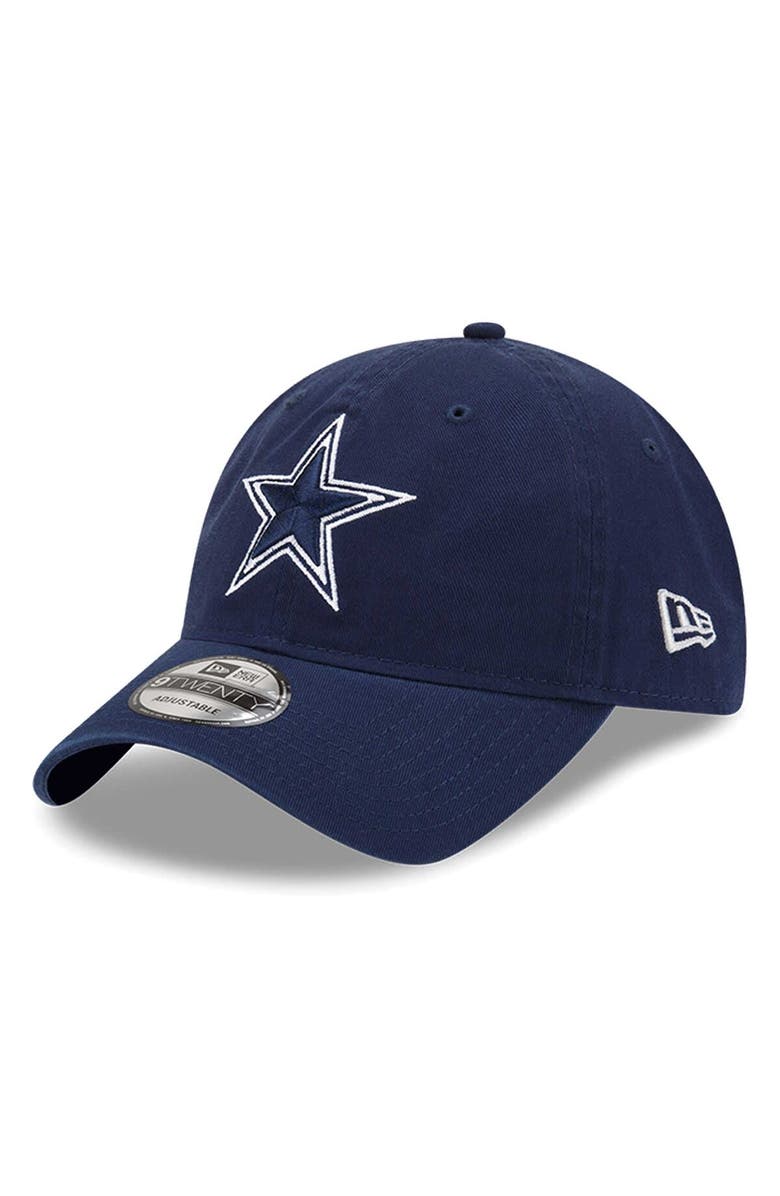 New Era Men's New Era Navy Dallas Cowboys Distinct 9TWENTY Adjustable Hat, Alternate, color,
