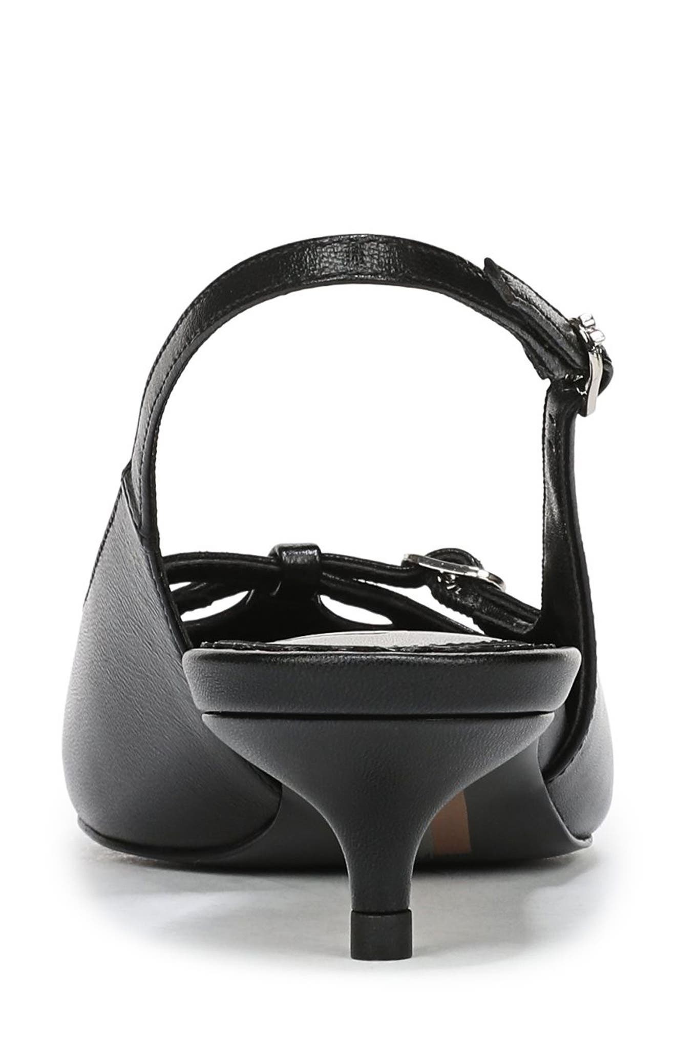 Sam Edelman Fauna Kitten Heel Slingback Pump, Alternate, color, Black