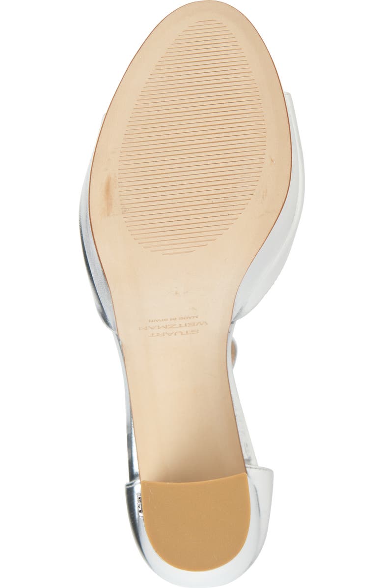 Stuart Weitzman Pamela Metallic Platform Sandal, Alternate, color,