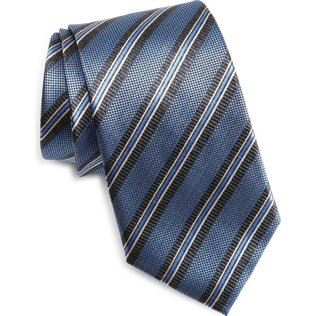 Nordstrom Stripe Silk Tie In Blue