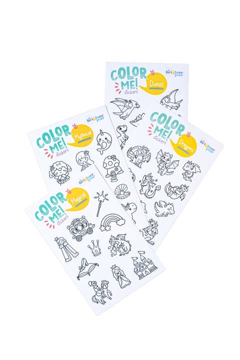 Color Your Own Sticker Pages