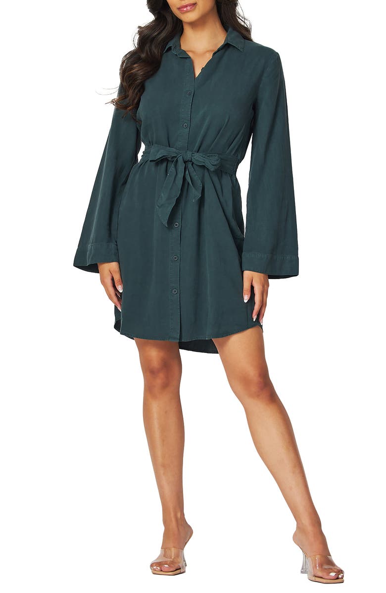 Bella Dahl Long Sleeve Mini Shirtdress, Main, color,