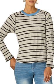 Wit & Wisdom Stripe Rib Top