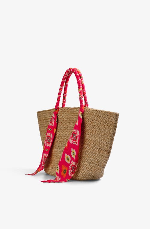 Scalpers Rafia Bag In White