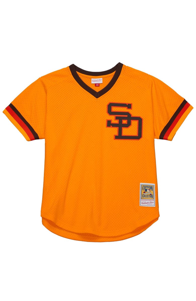 Mitchell & Ness Men's Mitchell & Ness Tony Gwynn Gold San Diego Padres 1982 Authentic Cooperstown Collection Mesh Batting Practice Jersey, Alternate, color, Gold