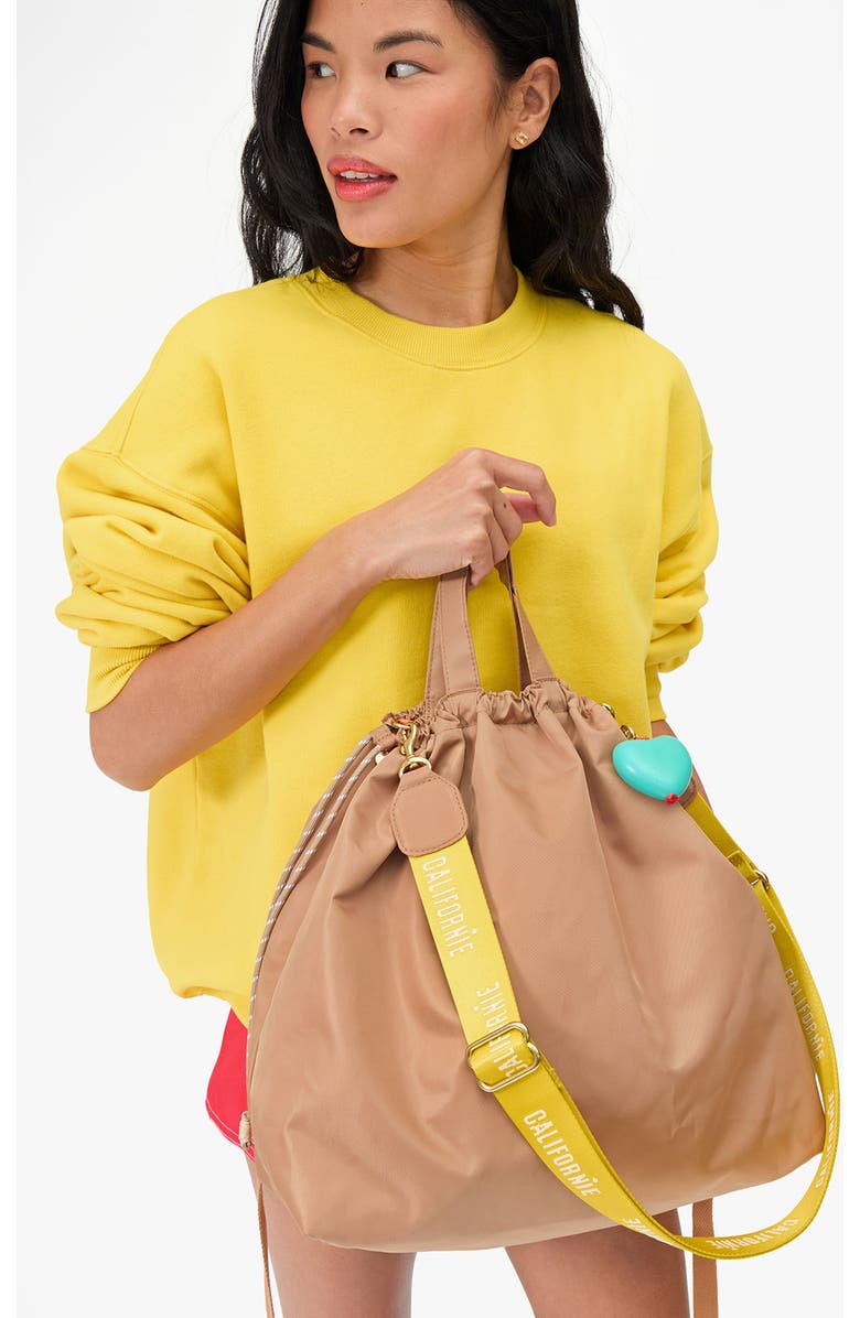 Clare V. Sac Tout Convertible Backpack, Alternate, color, Latte