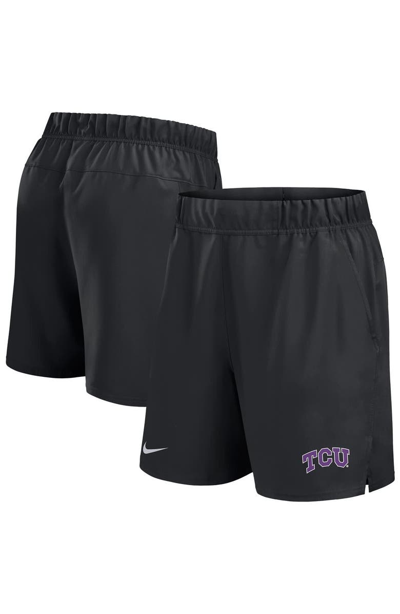 Nike Men's Nike Black TCU Horned Frogs Performance Victory Shorts, Alternate, color, Black