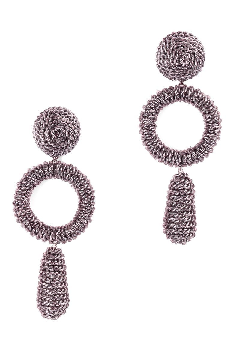 Mukri Drop Earrings, Main, color, GRAY