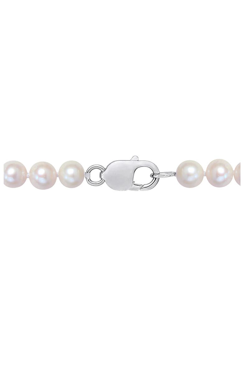 Men's Cultured Freshwater Pearl Necklace, Alternate, color, WHITE
