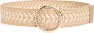 Steve Madden Woven Faux Raffia Belt