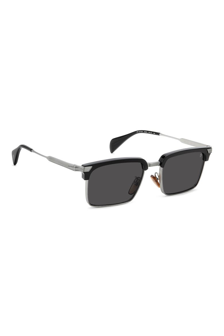 DB 1227/G/S/US 54mm Rectangular Sunglasses, Alternate, color, BLACK RUTHENIUM/ GREY AR
