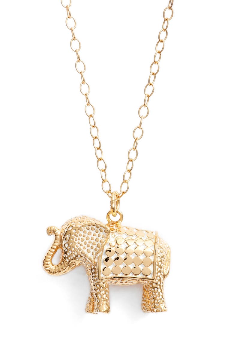Anna Beck Long Elephant Pendant Necklace, Main, color, 