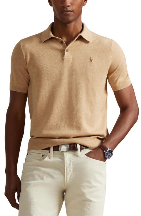 Short Sleeve Cotton Polo Sweater