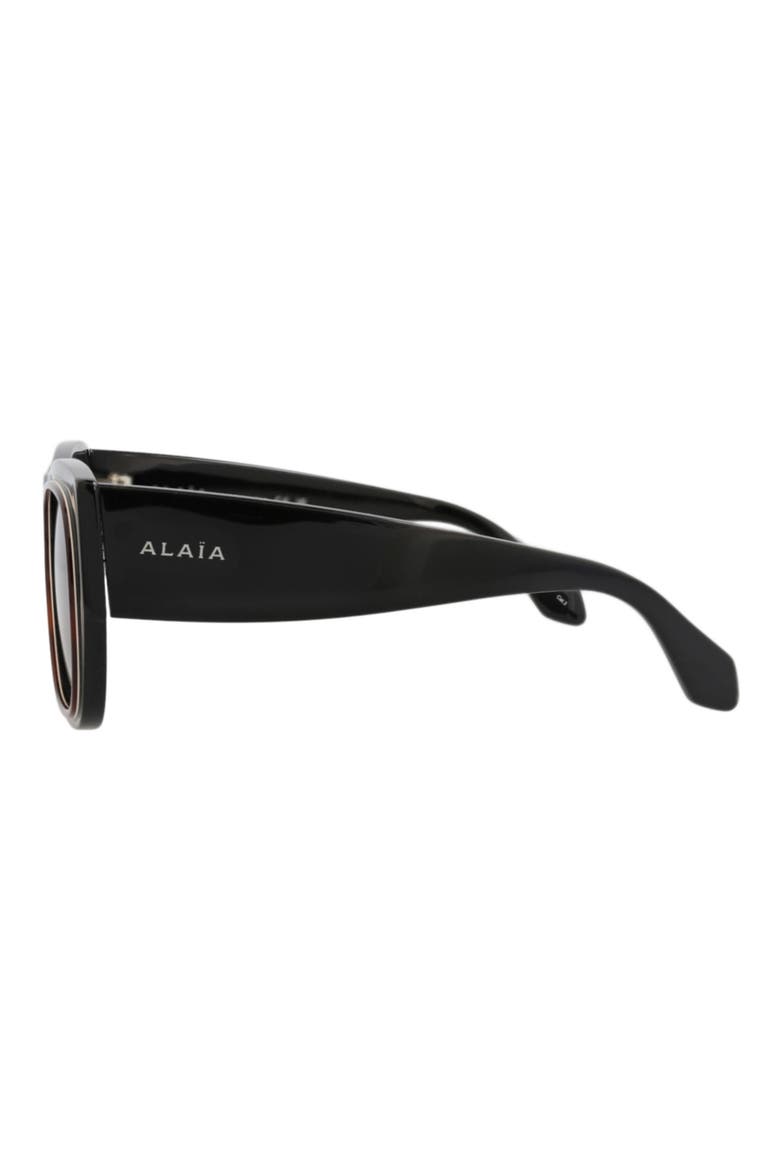55mm Polarized Square Sunglasses, Alternate, color, BLACK BLACK GREY