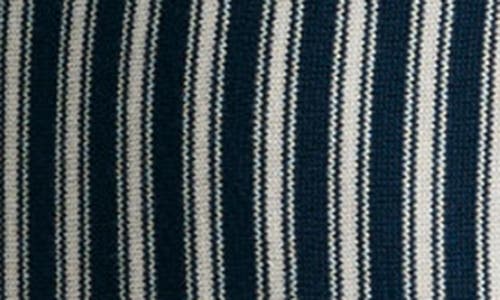 Original Penguin Slim Fit Vertical Stripe Sweater Vest In Blue Wing Teal