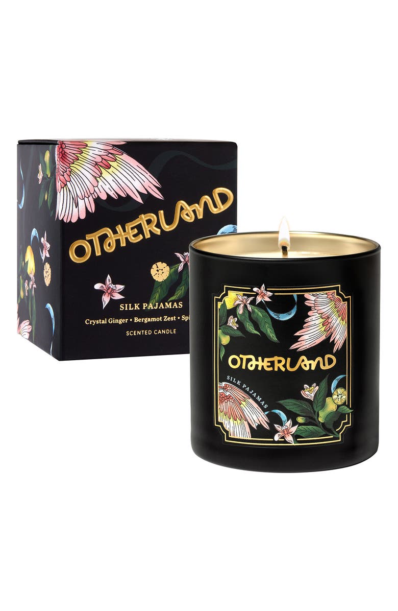 Otherland Gilded Silk Pajamas Scented Holiday Candle, Alternate, color,