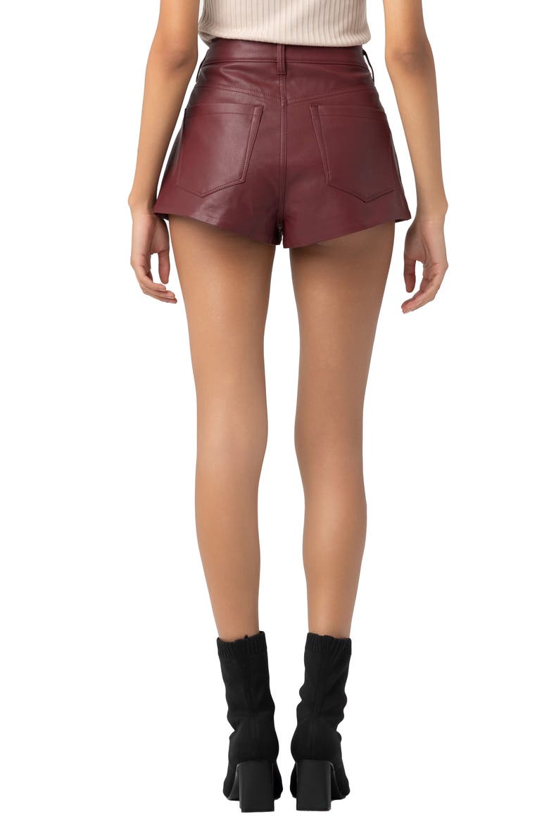 Hot Faux Leather Shorts, Alternate, color, MOVE ASIDE