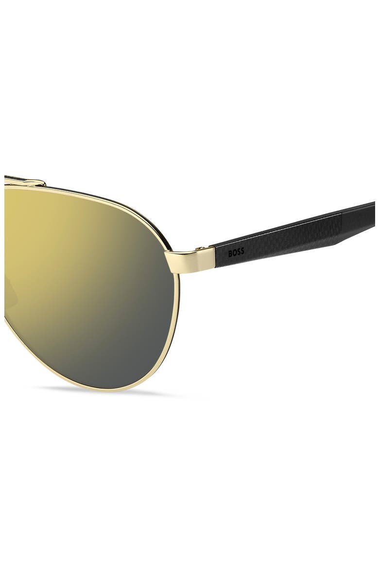 60mm Aviator Sunglasses, Alternate, color, GOLD BLACK