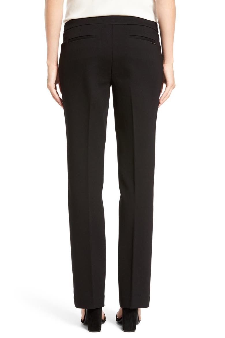 Compression Flare Leg Ponte Pants, Alternate, color, ANNE BLACK