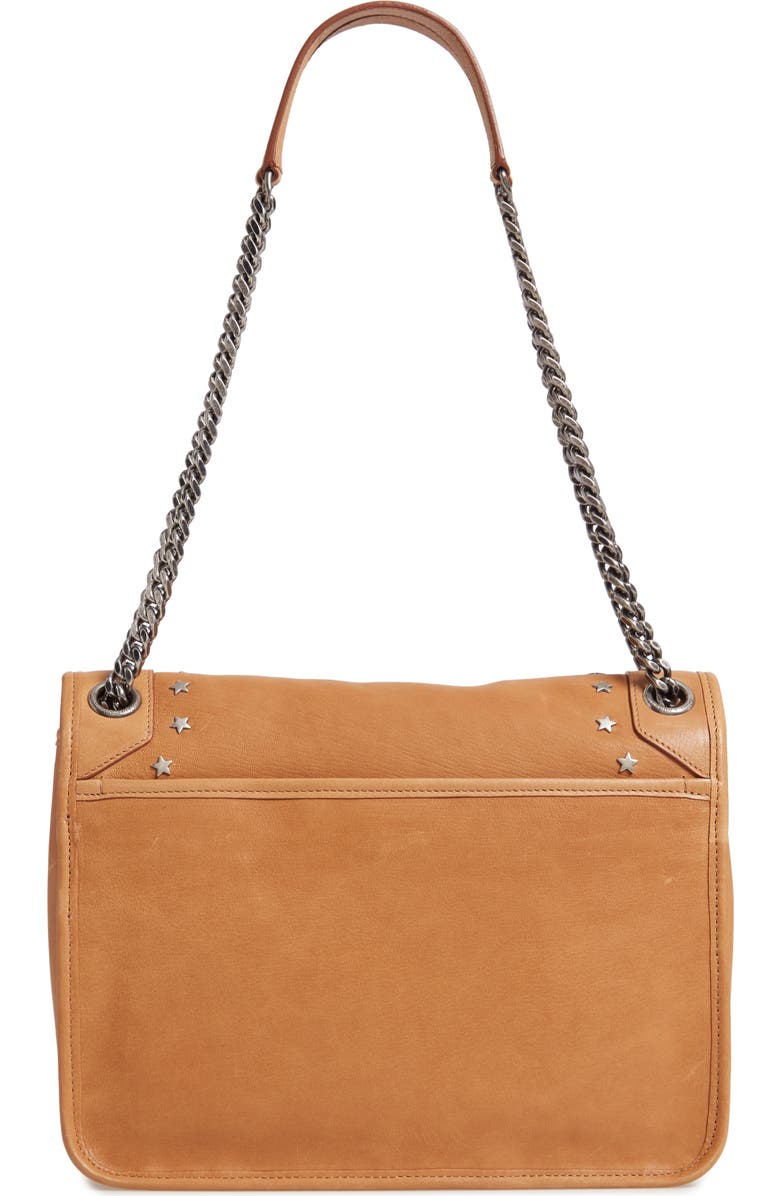 Saint Laurent Medium Niki Star Studded Leather Shoulder Bag, Alternate, color,