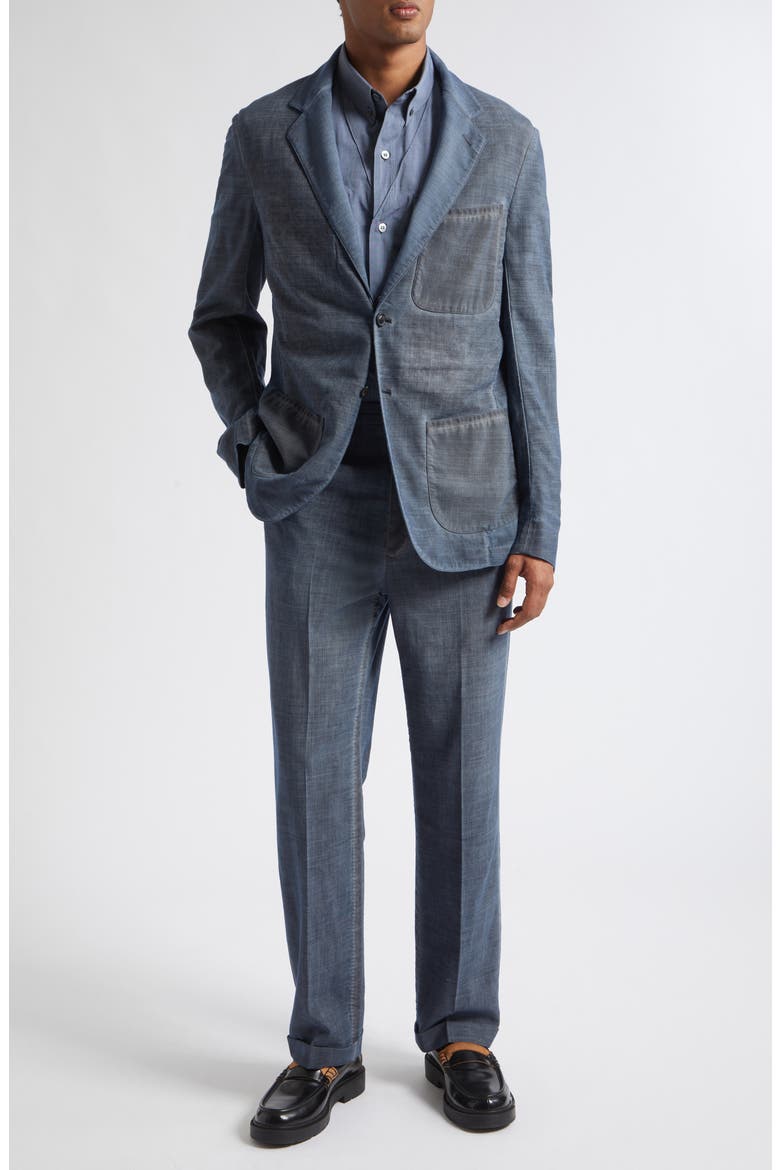 Double Dyed Wool Sport Coat, Alternate, color, ARMY BLUE