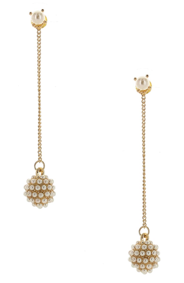 OLIVIA WELLES Laelia Faux Pearl Cluster Drop Earrings, Main, color,