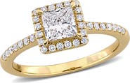 Julianna B. Lab-Grown Diamond Princess Halo Ring 14k