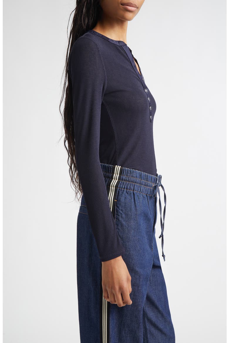 Drexler Knit Henley Top, Alternate, color, NAVY