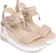NeroGiardini Bungee Platform Wedge Sandal