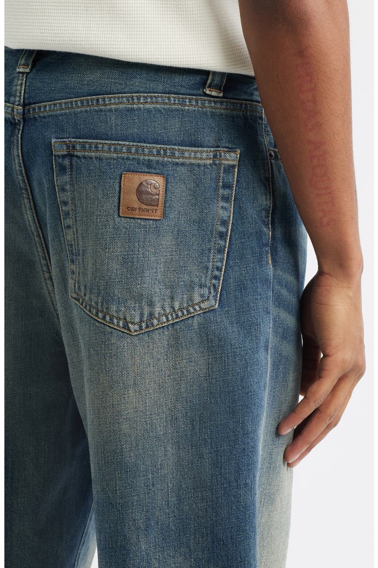 Aaron Tapered Regular Fit Jeans, Alternate, color, BLUE (WORN USED WASH)