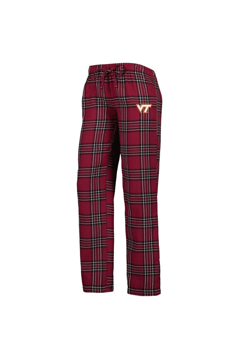Women's Concepts Sport Maroon/Black Virginia Tech Hokies Badge T-Shirt & Flannel Pants Sleep Set, Alternate, color, Maroon