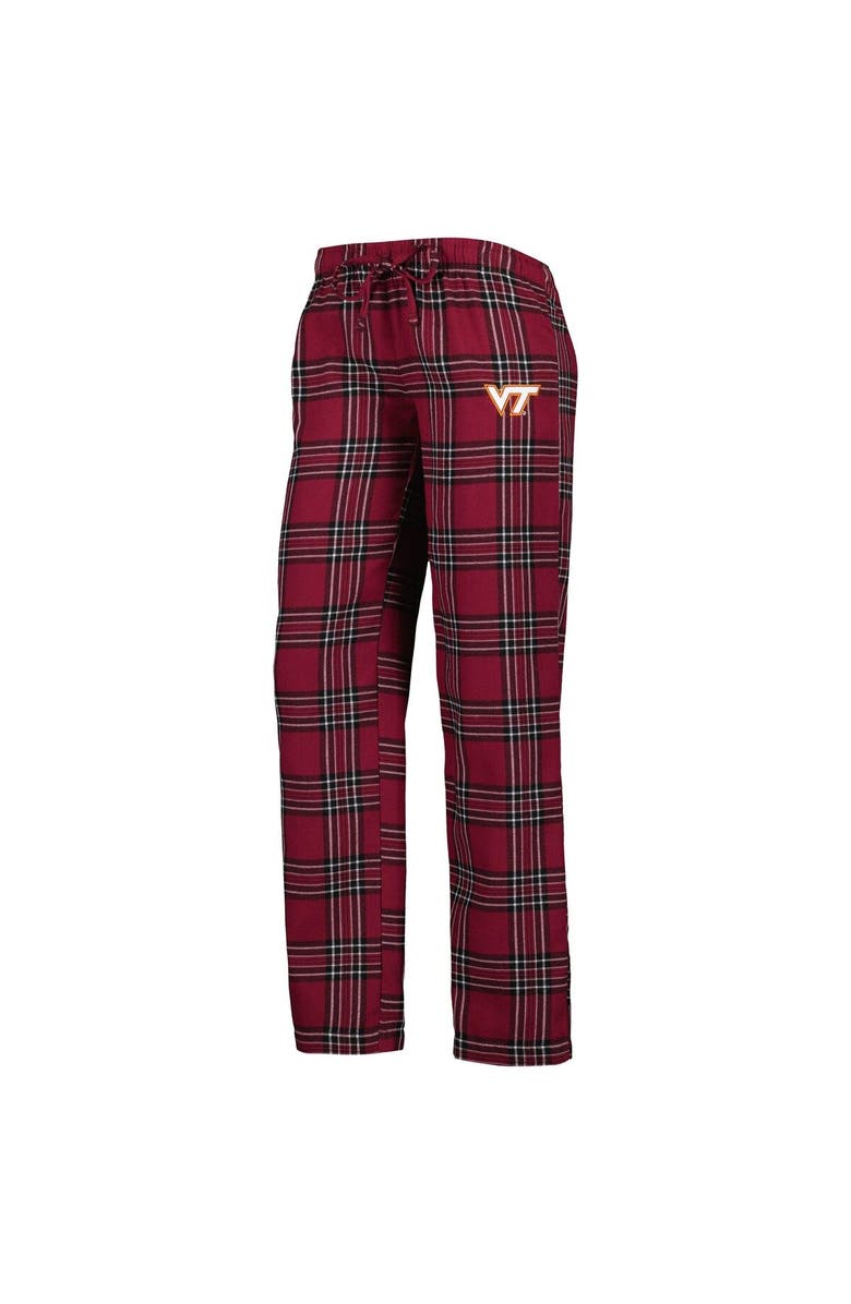 CONCEPTS SPORT Women's Concepts Sport Maroon/Black Virginia Tech Hokies Badge T-Shirt & Flannel Pants Sleep Set, Alternate, color,